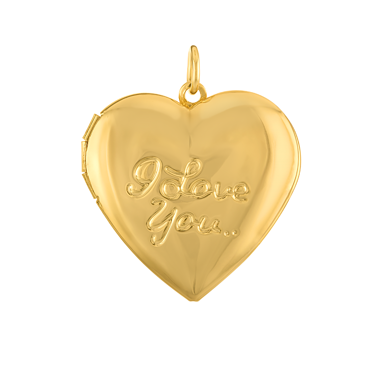 I love you locket charm
