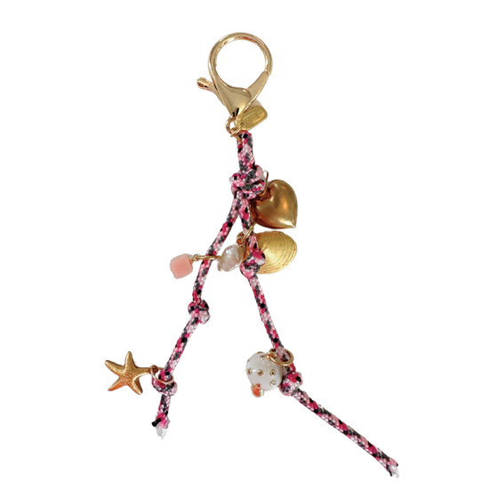 Pink Seashell Bag Charm