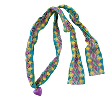  Plum Heart Fabric Necklace