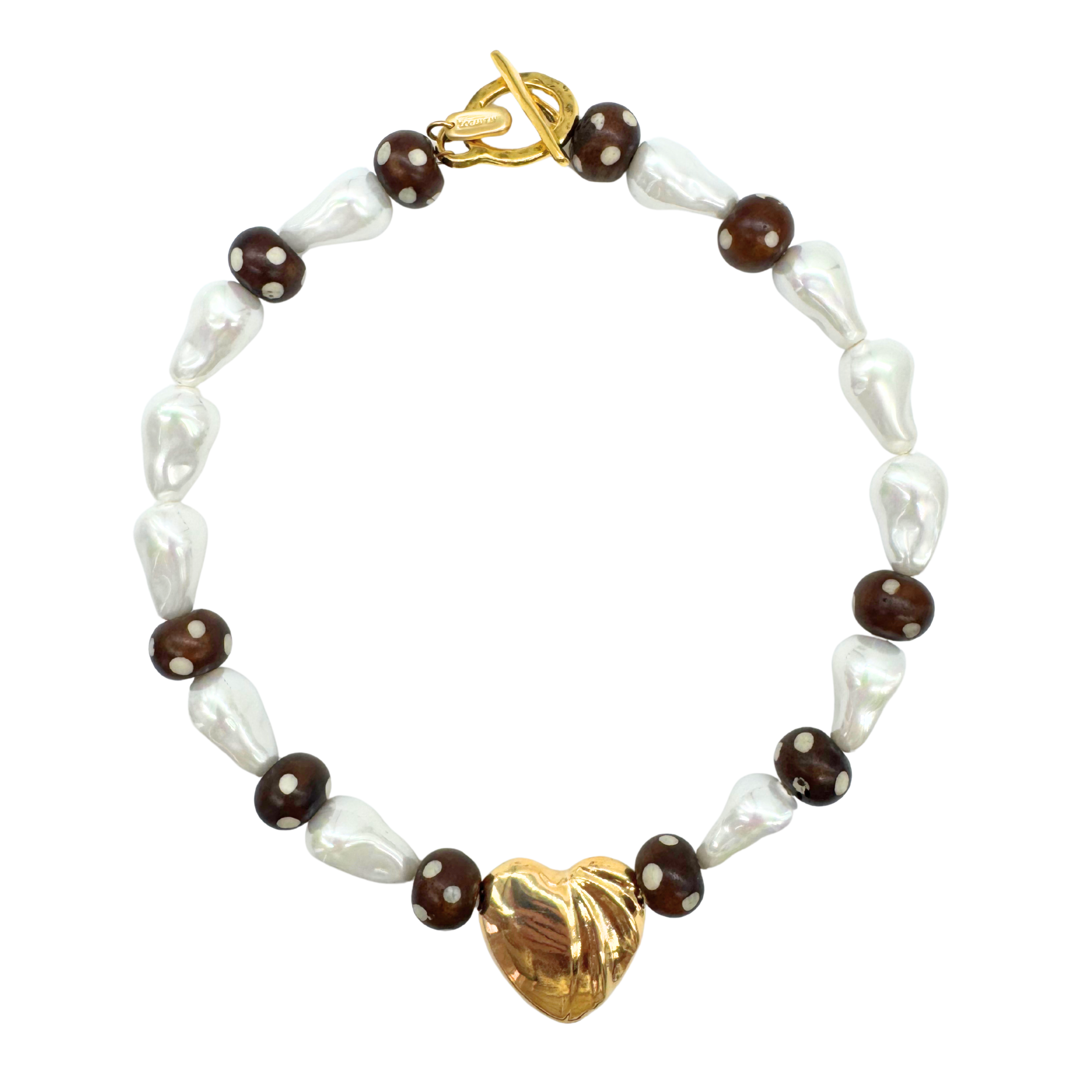 Polka Dot Pearl Necklace