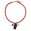 Red Paracord Fish Necklace