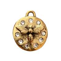 Rhinestone Bee Charm