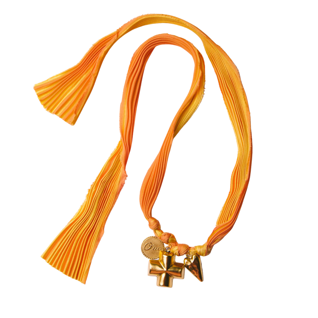 Ribbon Charm Necklace