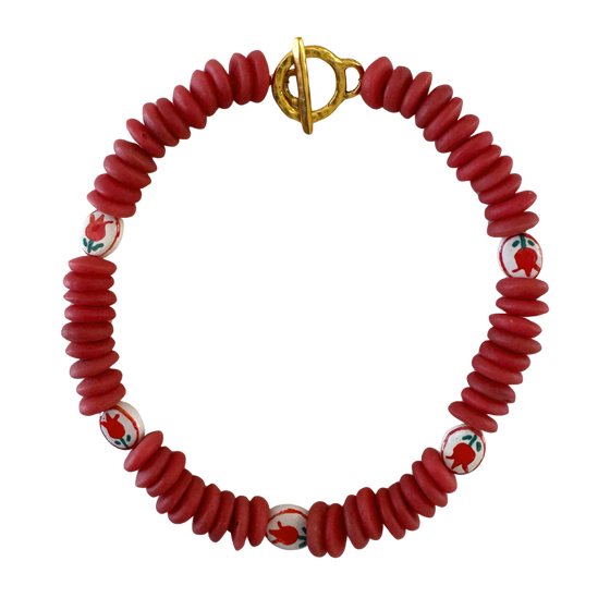 Rose Beaded Necklace