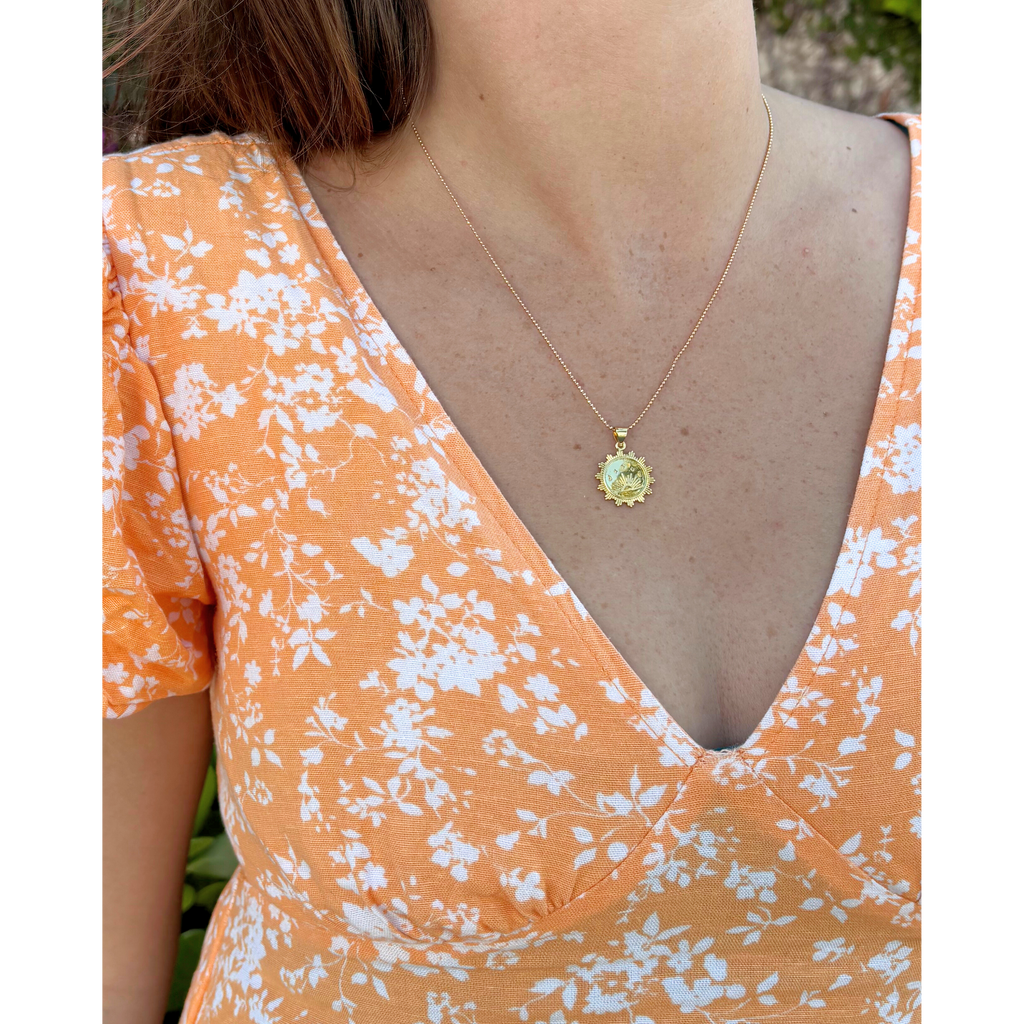 Scalloped Sunrise Necklace