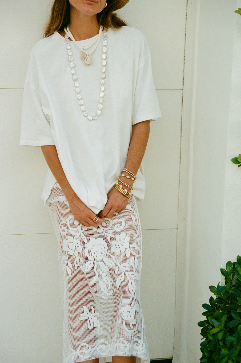 Shell Pendant Beaded Necklace