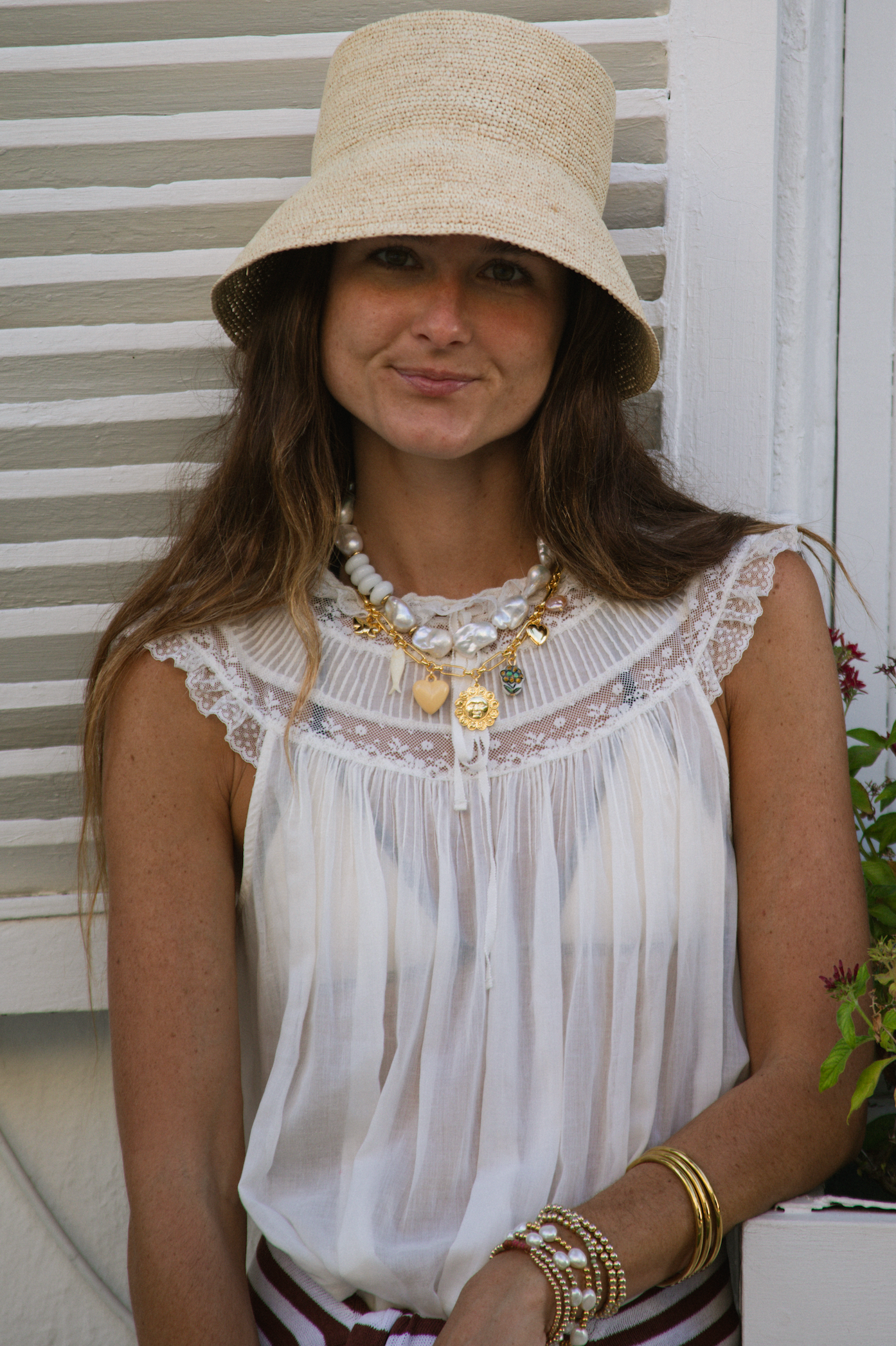 Retro Gold Sun Charm Necklace