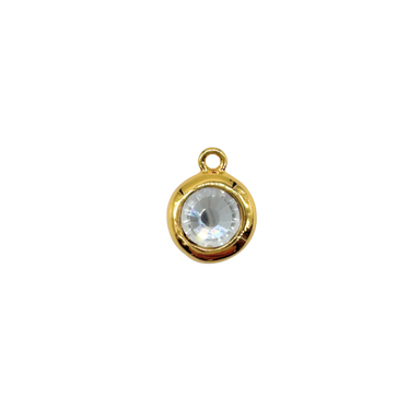 Circle Rhinestone Charm