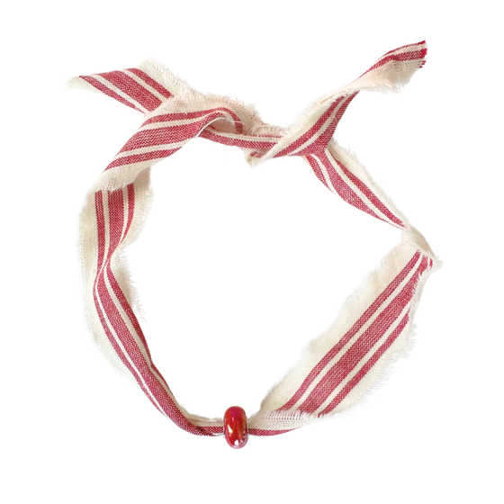 Striped Ribbon Choker