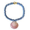 Carolina Blue Shell Necklace
