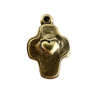 Petite Cross with Heart