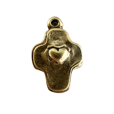Petite Cross with Heart