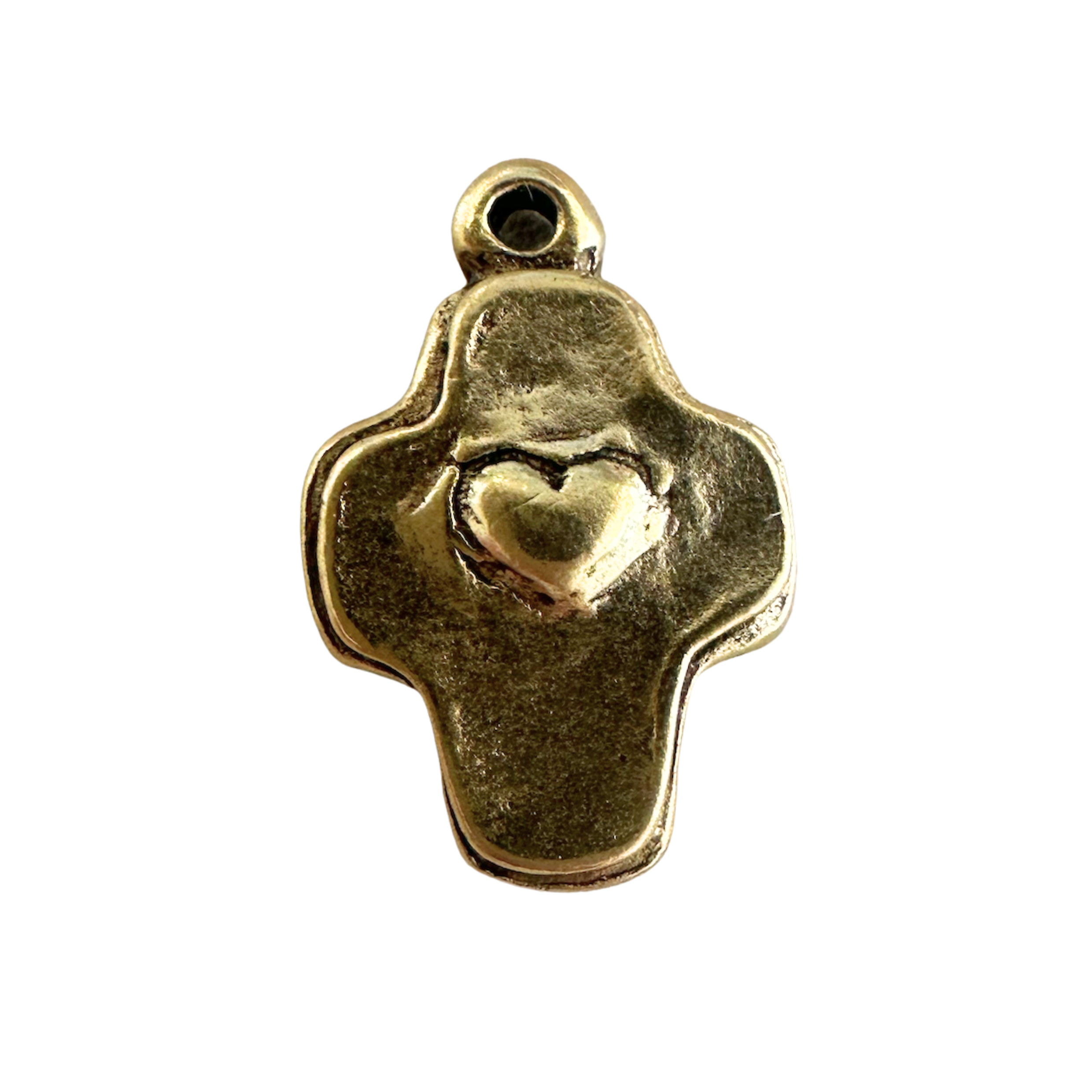 Petite Cross with Heart