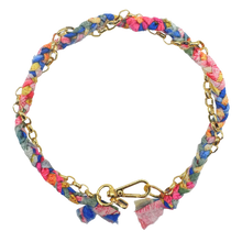  Multi Fabric Chain Necklace