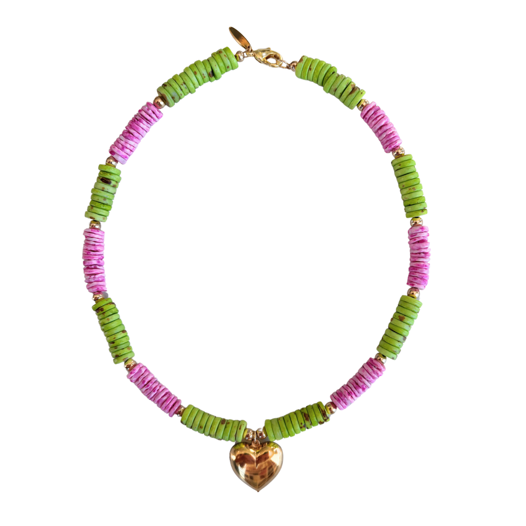 Watermelon Heishi Necklace