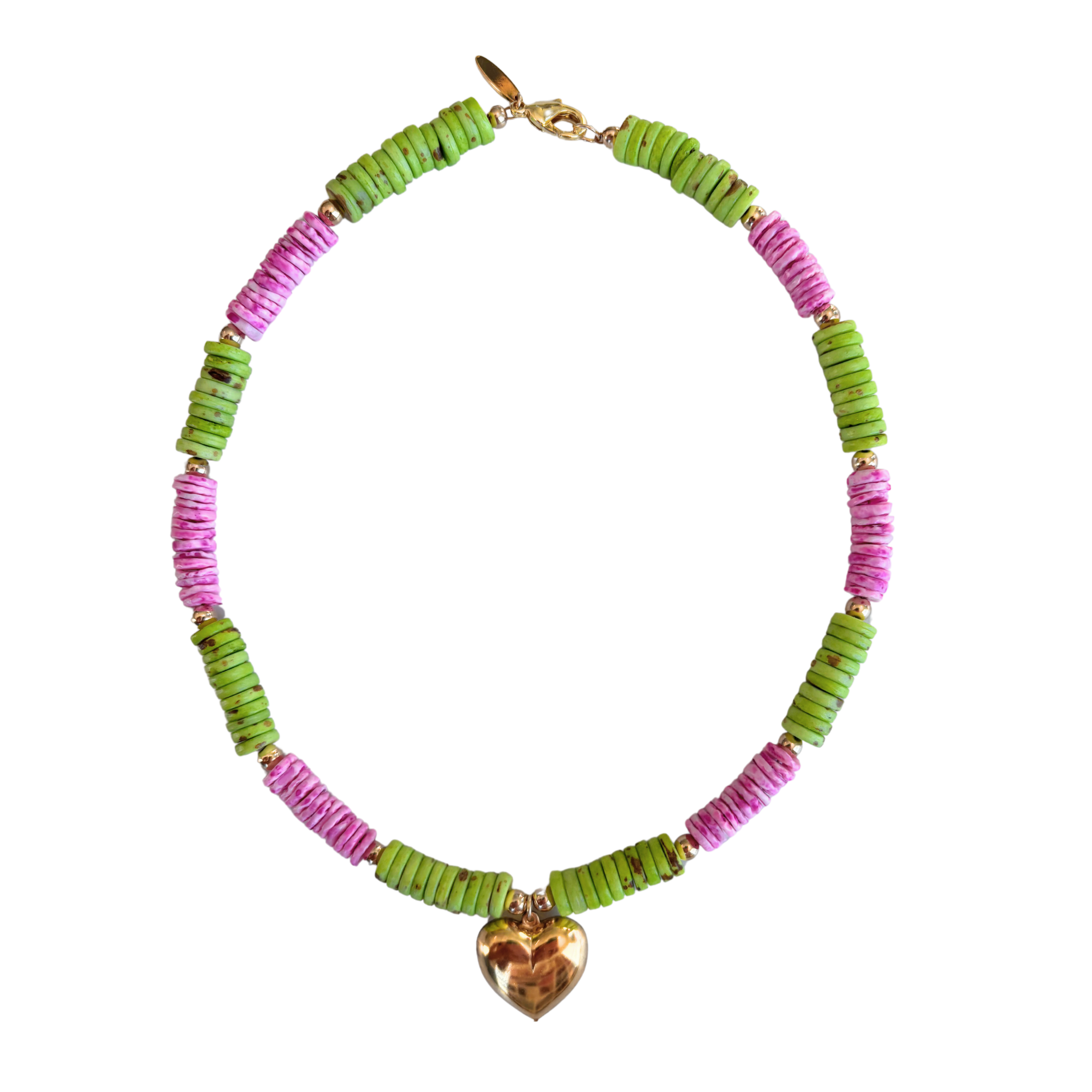 Watermelon Heishi Necklace