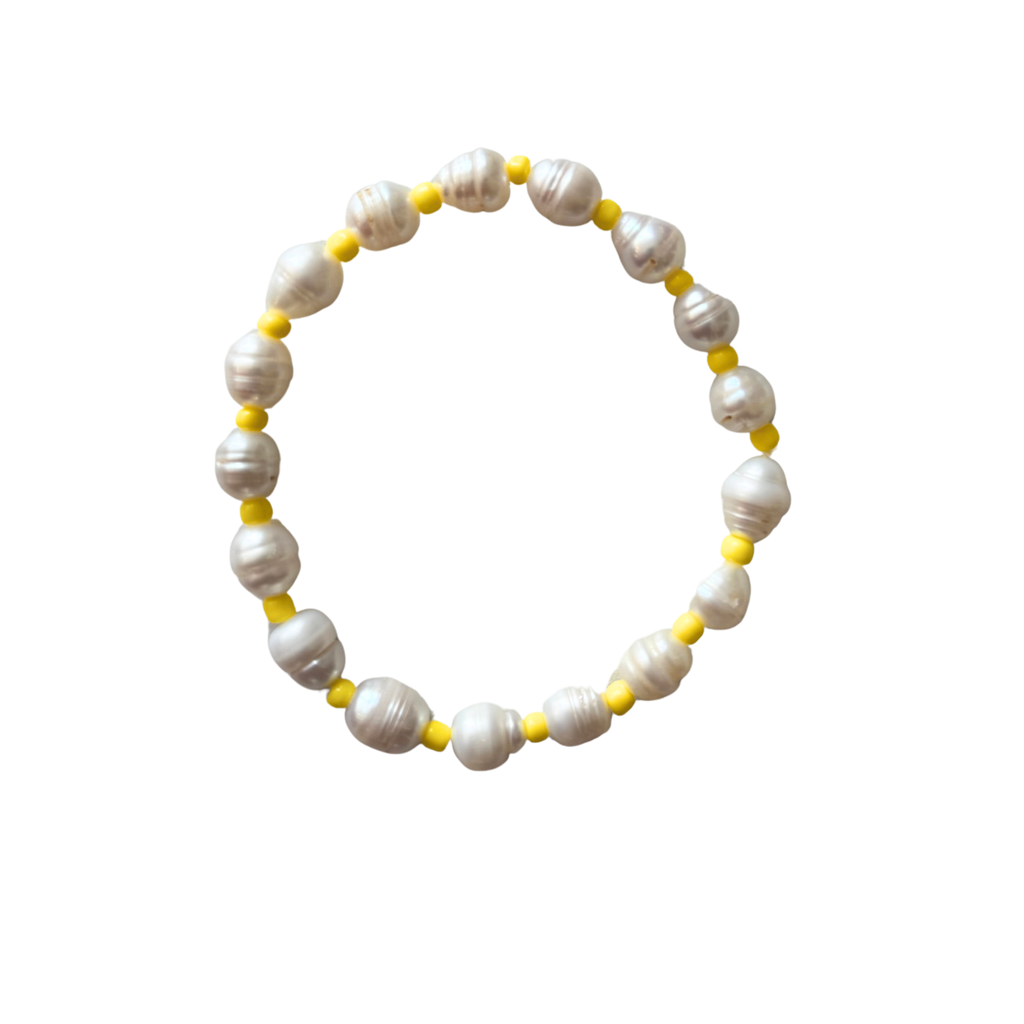 Yellow Pearl Anklet