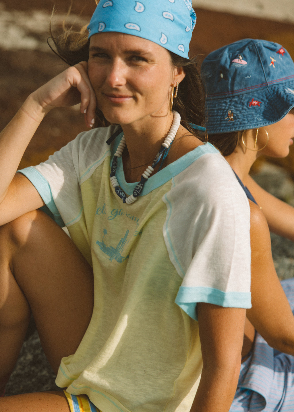 Sardina White Beaded Necklace