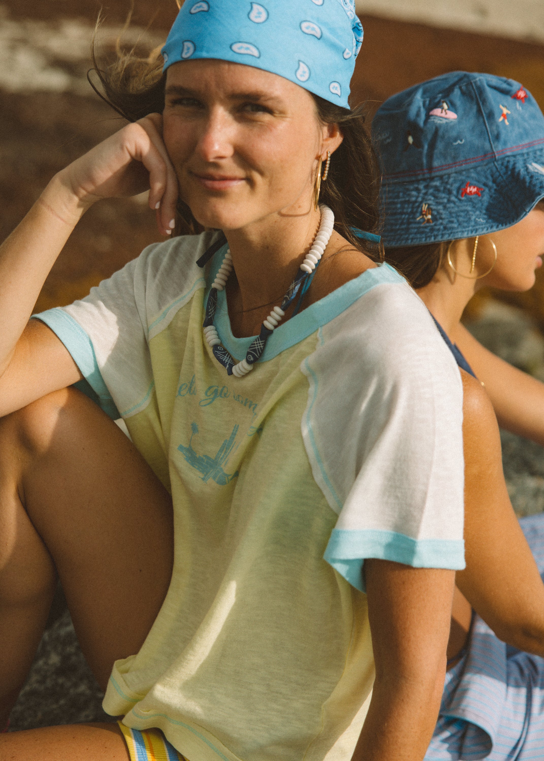 Sardina White Beaded Necklace
