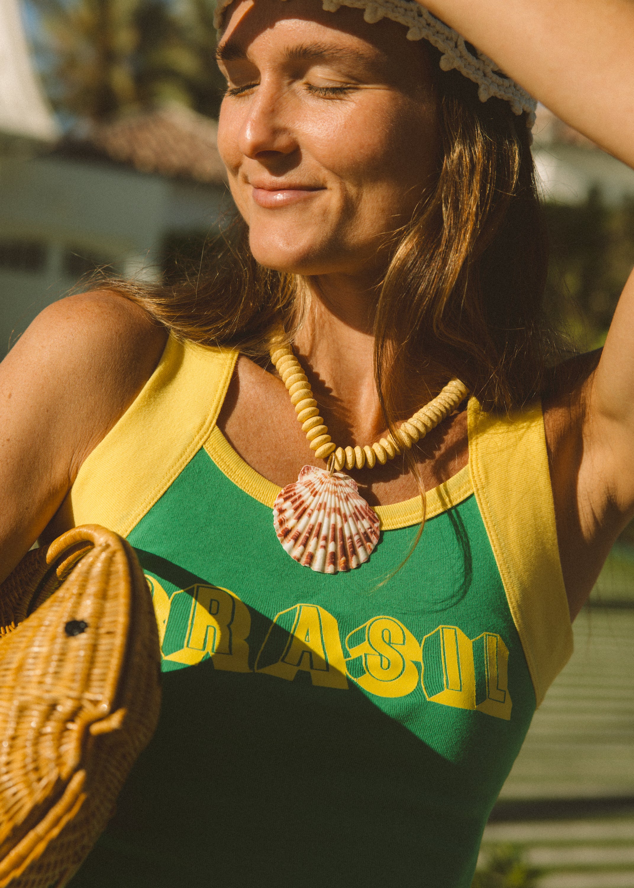 Carolina Yellow Shell Necklace