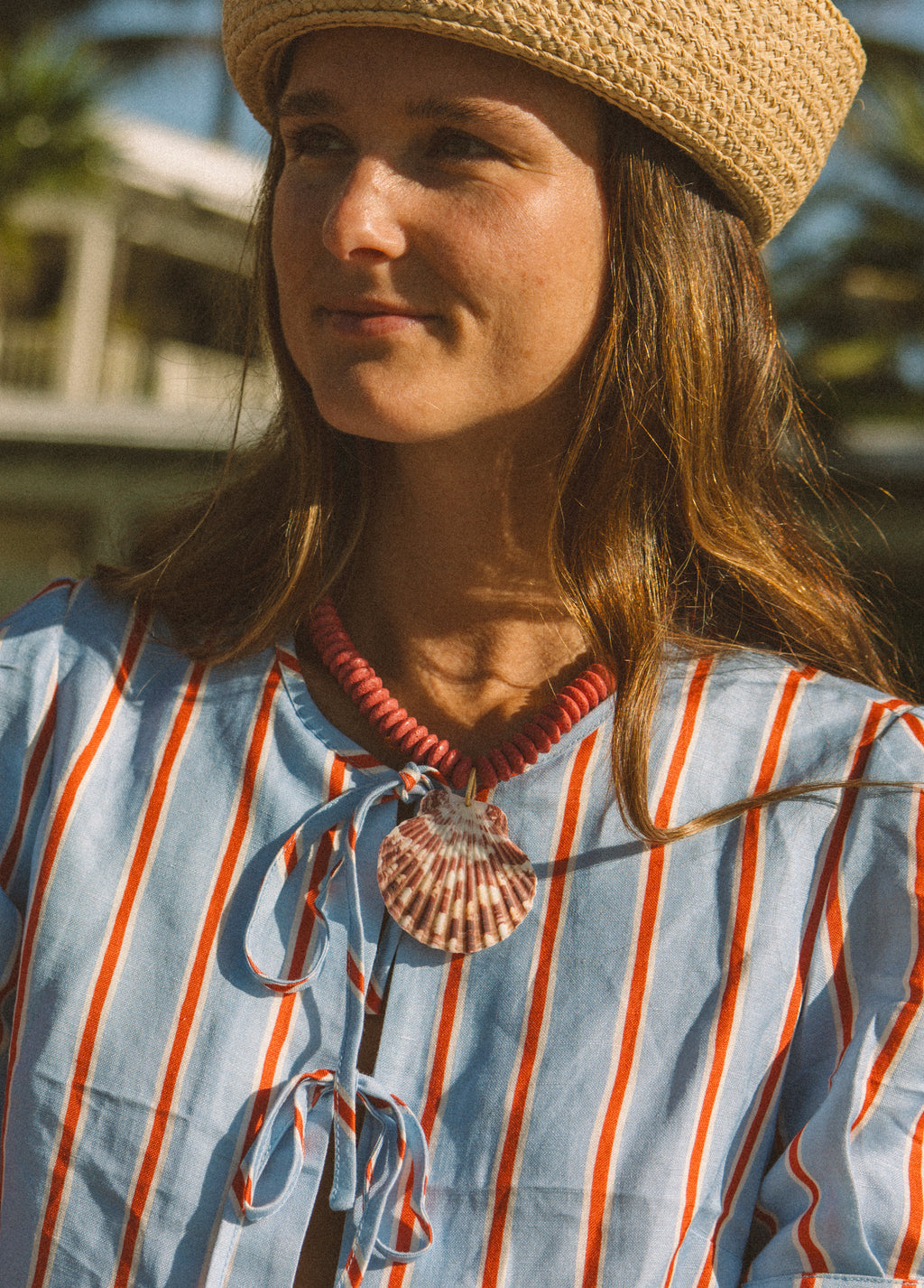Carolina Pink Shell Necklace