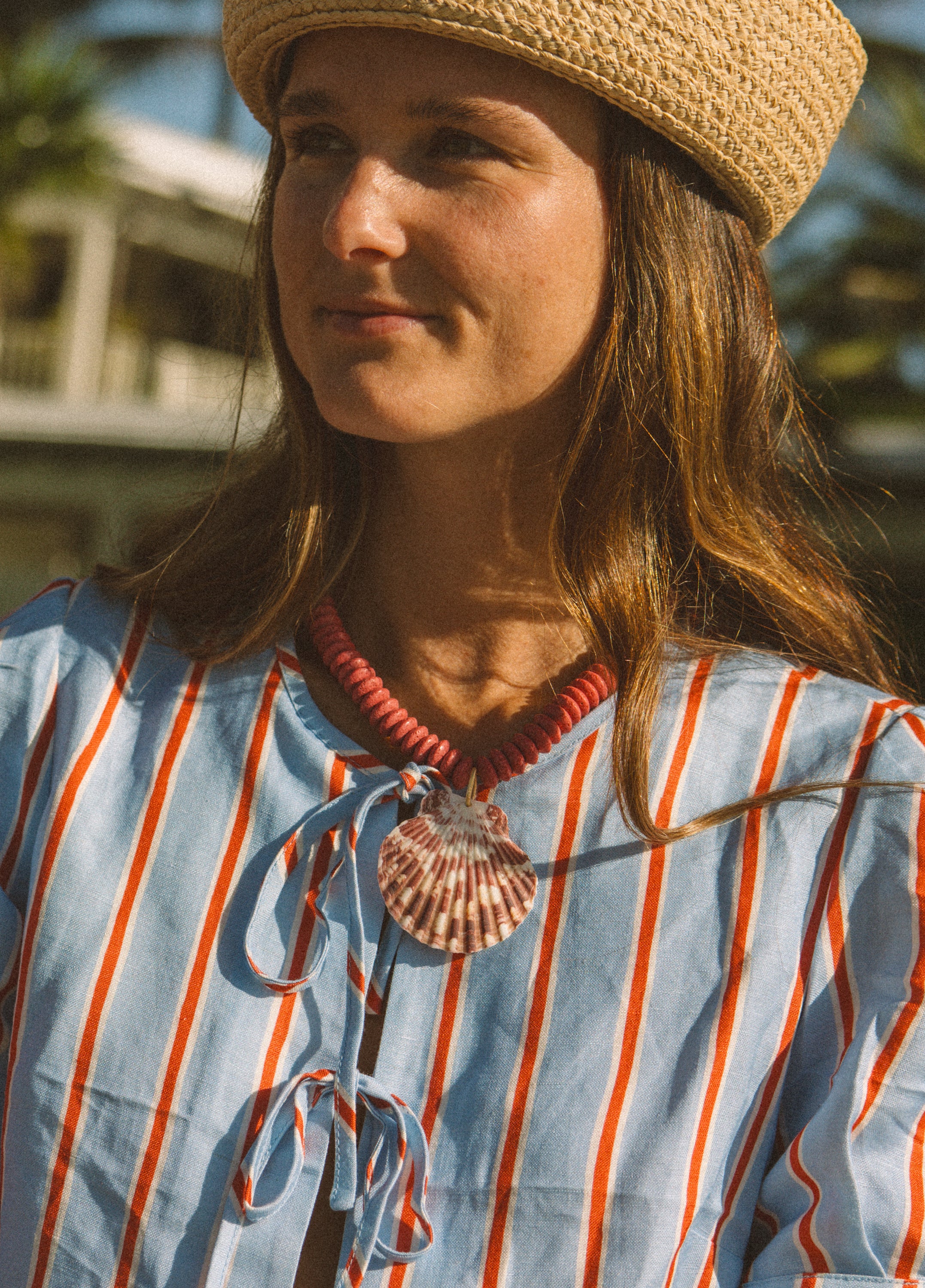 Carolina Pink Shell Necklace
