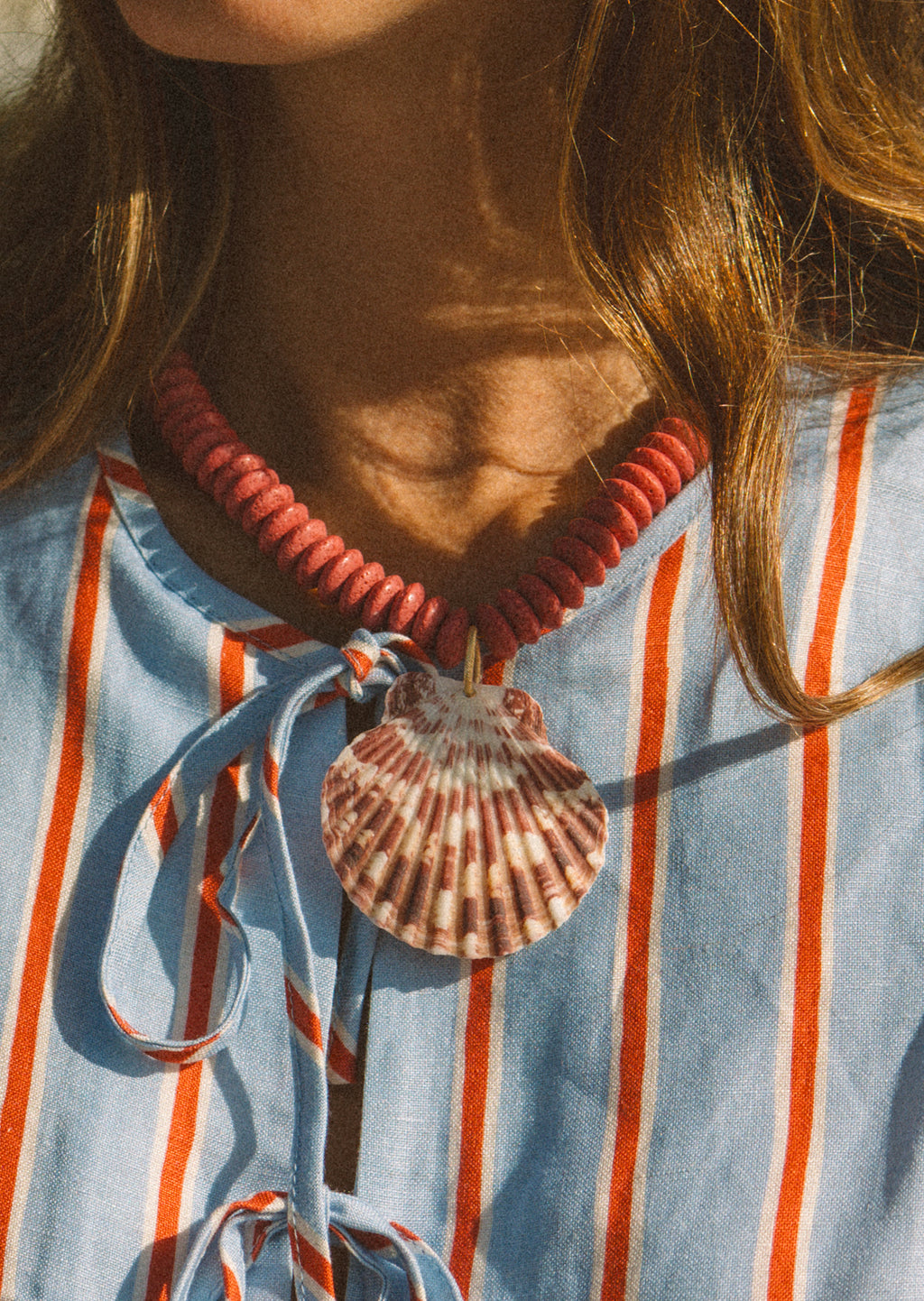 Carolina Pink Shell Necklace