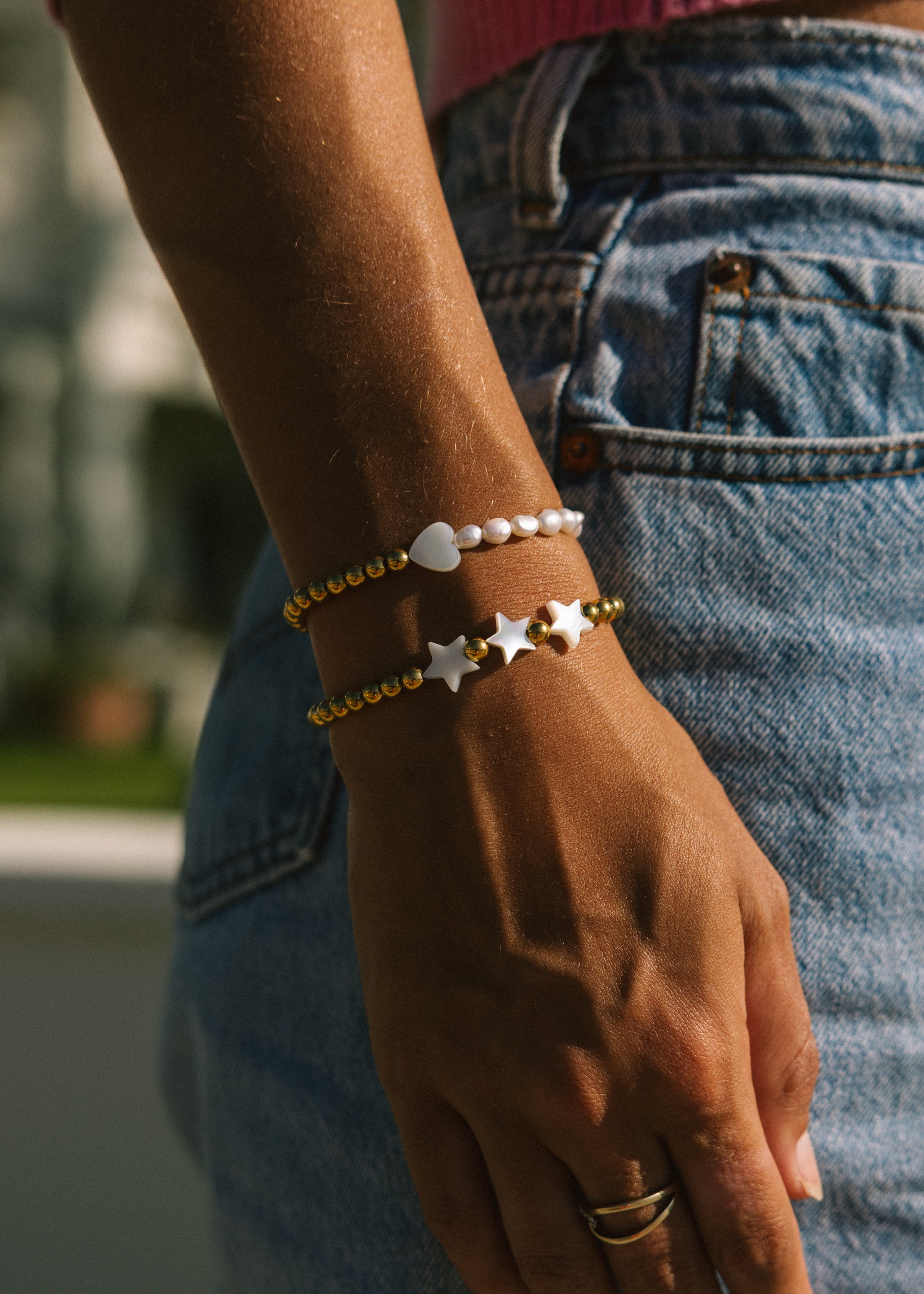 Pearl Star Bracelet