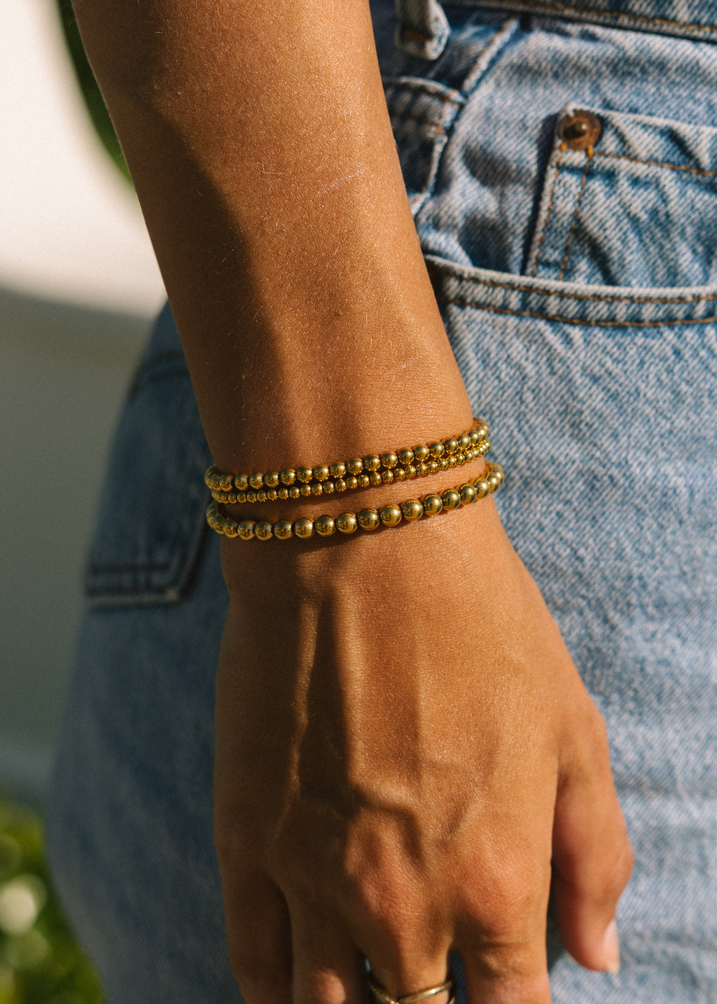 Gold Ball Bracelets