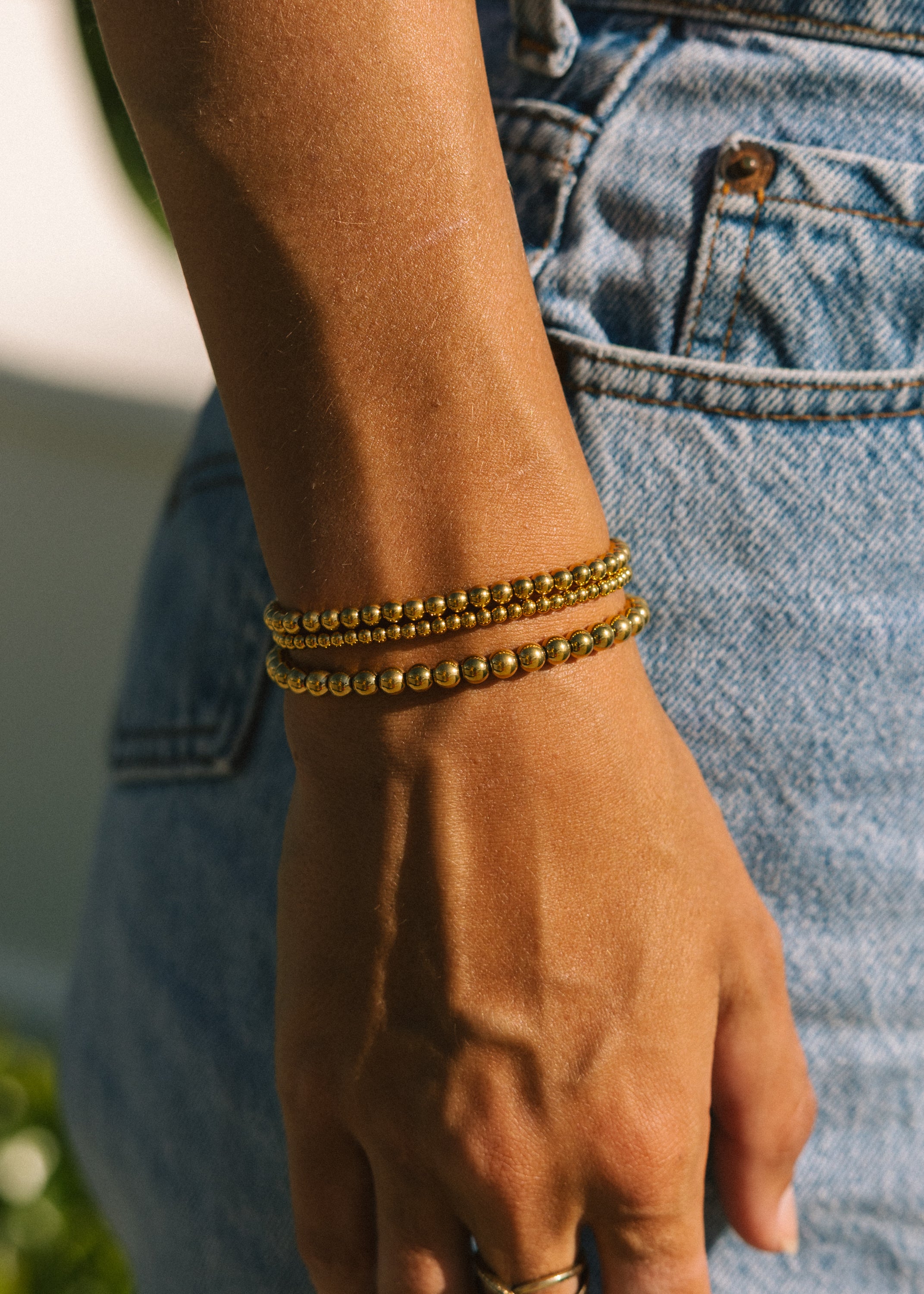 Gold Ball Bracelets