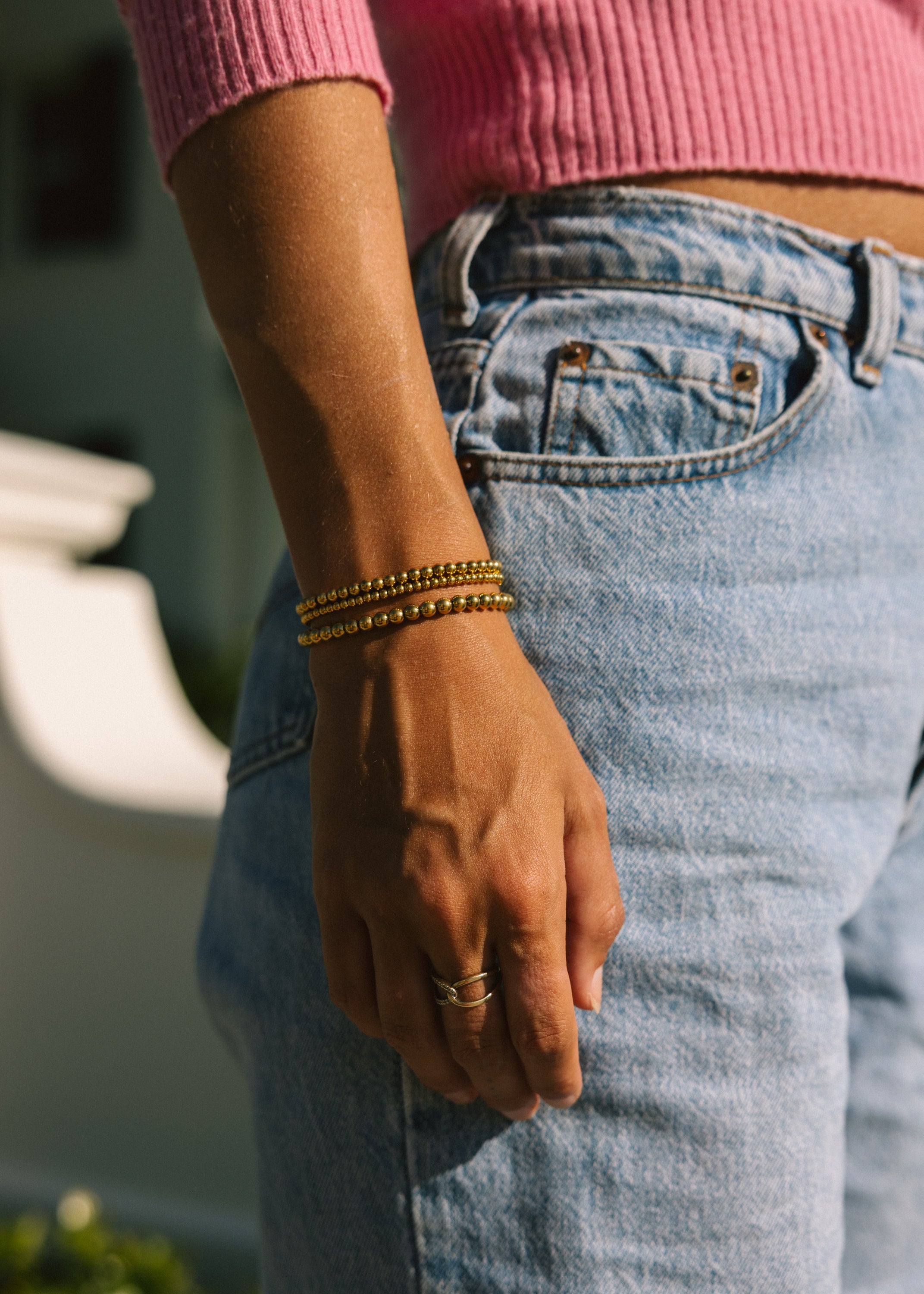 Gold Ball Bracelets