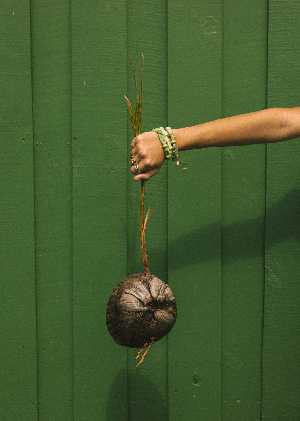 Emerald Fabric Bracelet