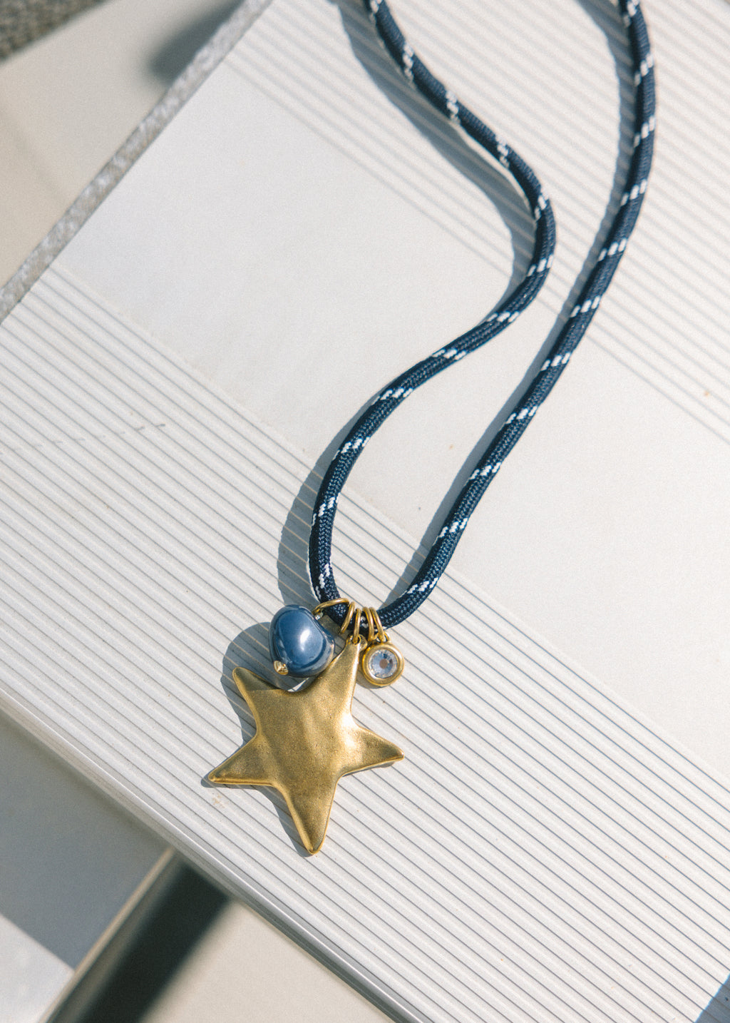 Navy Heart Paracord Necklace