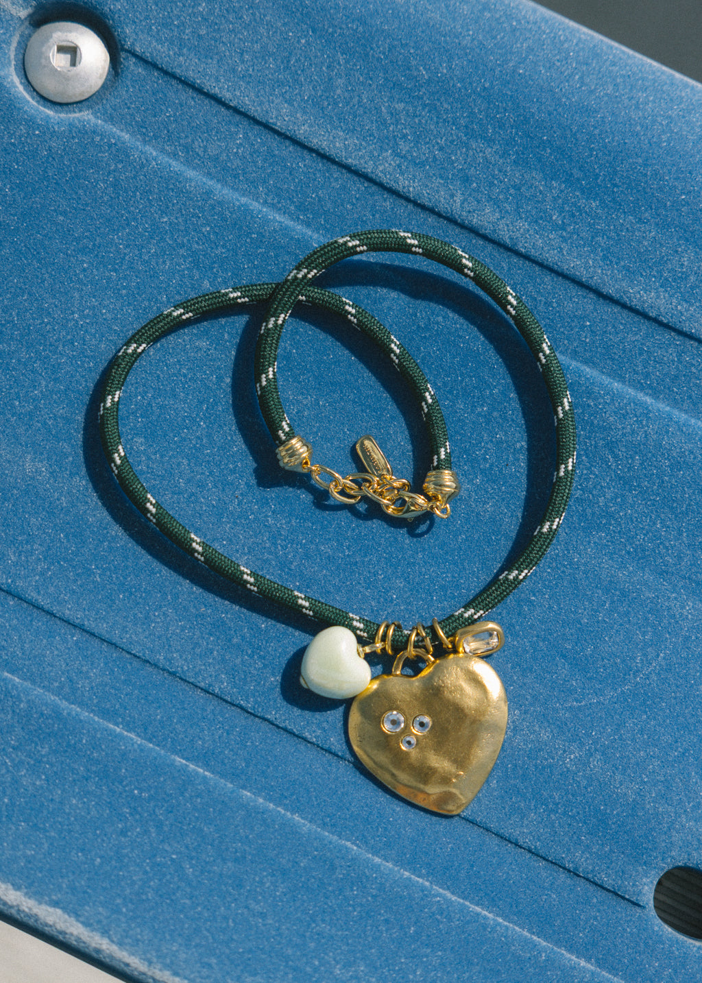 Green Heart Paracord Necklace