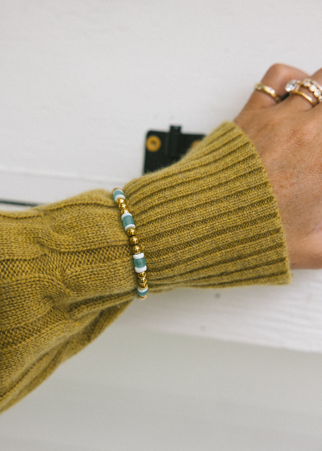 Gold Seaglass Bracelet