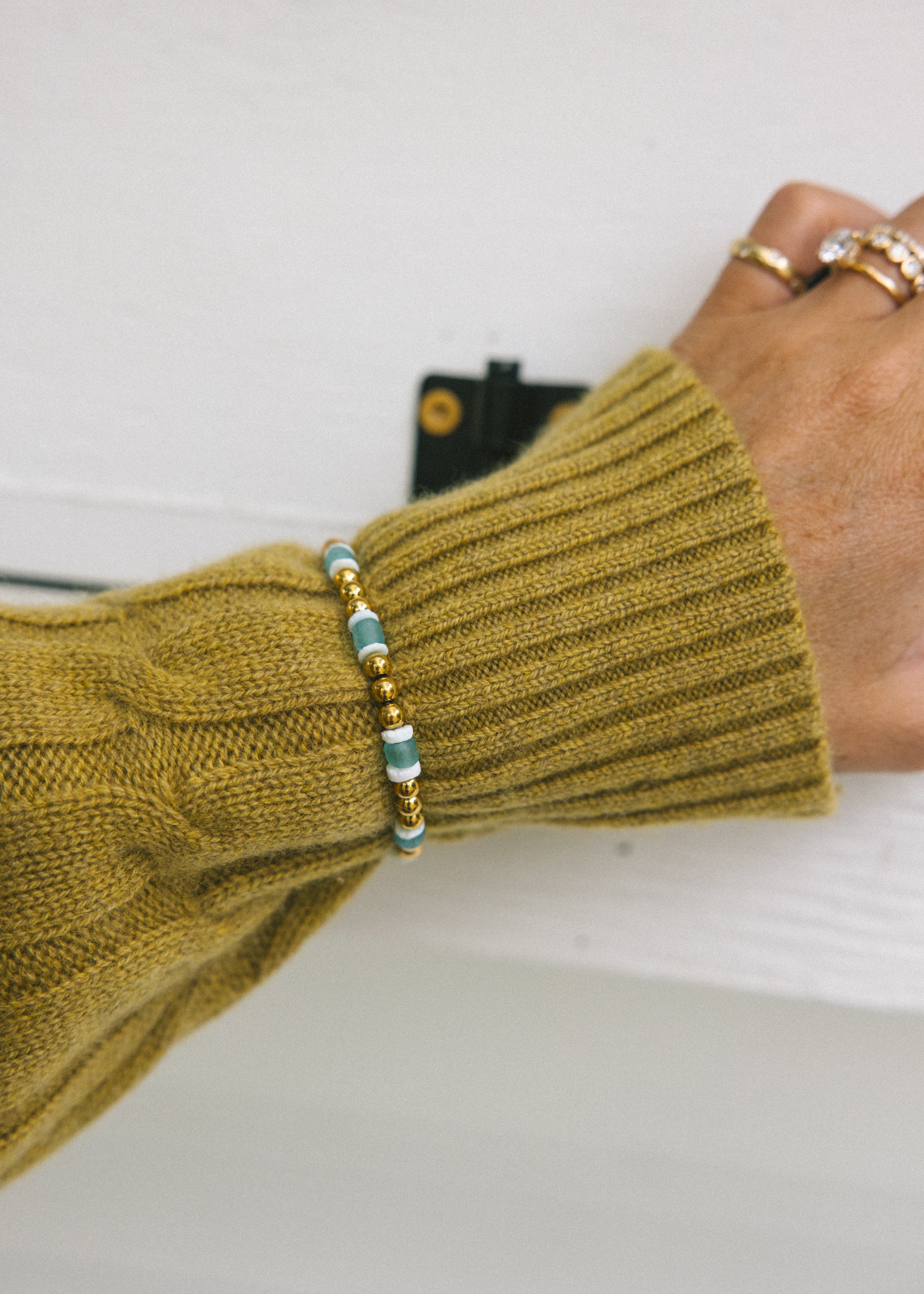 Gold Seaglass Bracelet