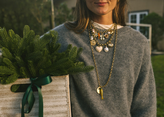 Fall Fishing Charm Necklace