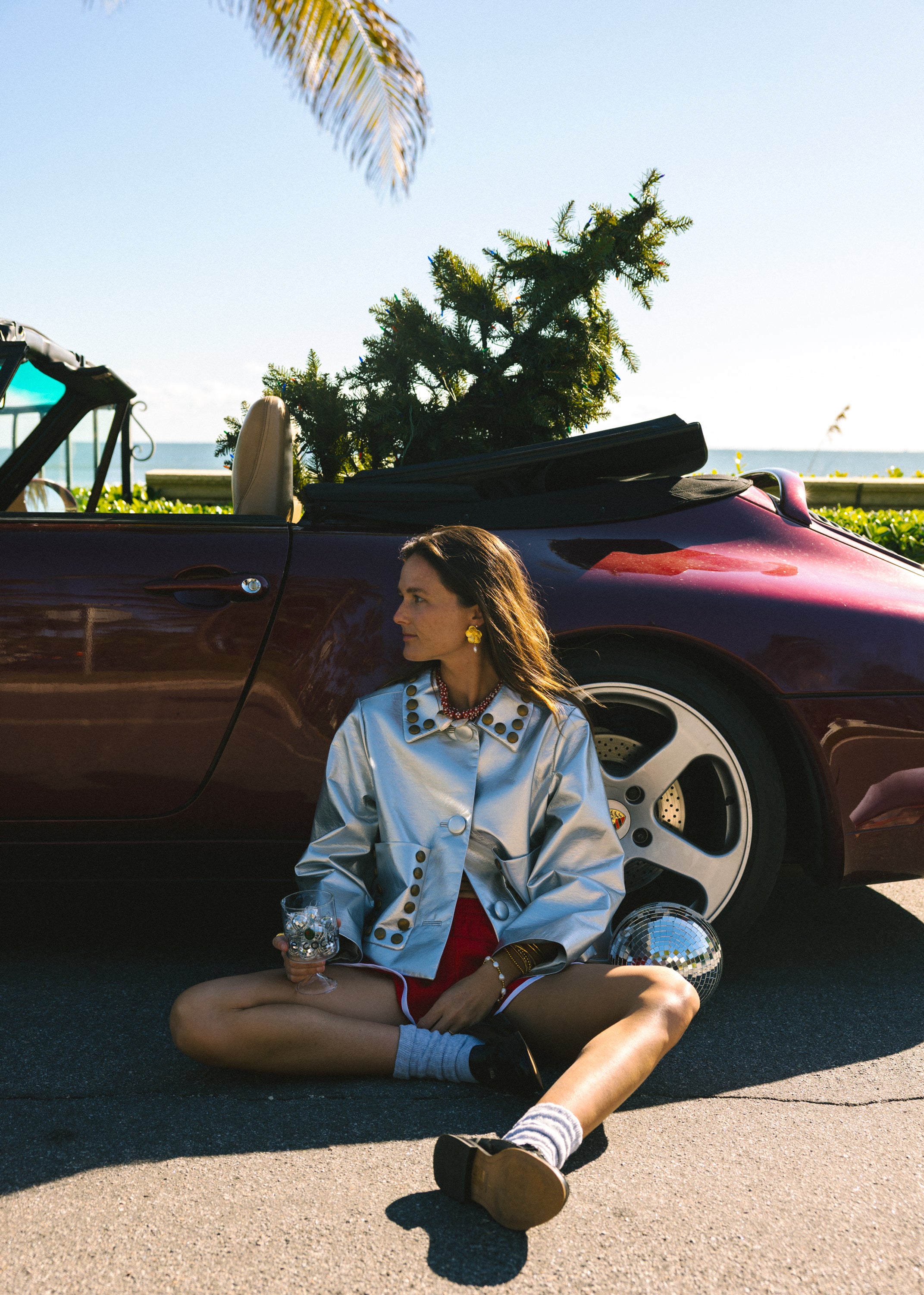 Pearl Drop Flower Earrings