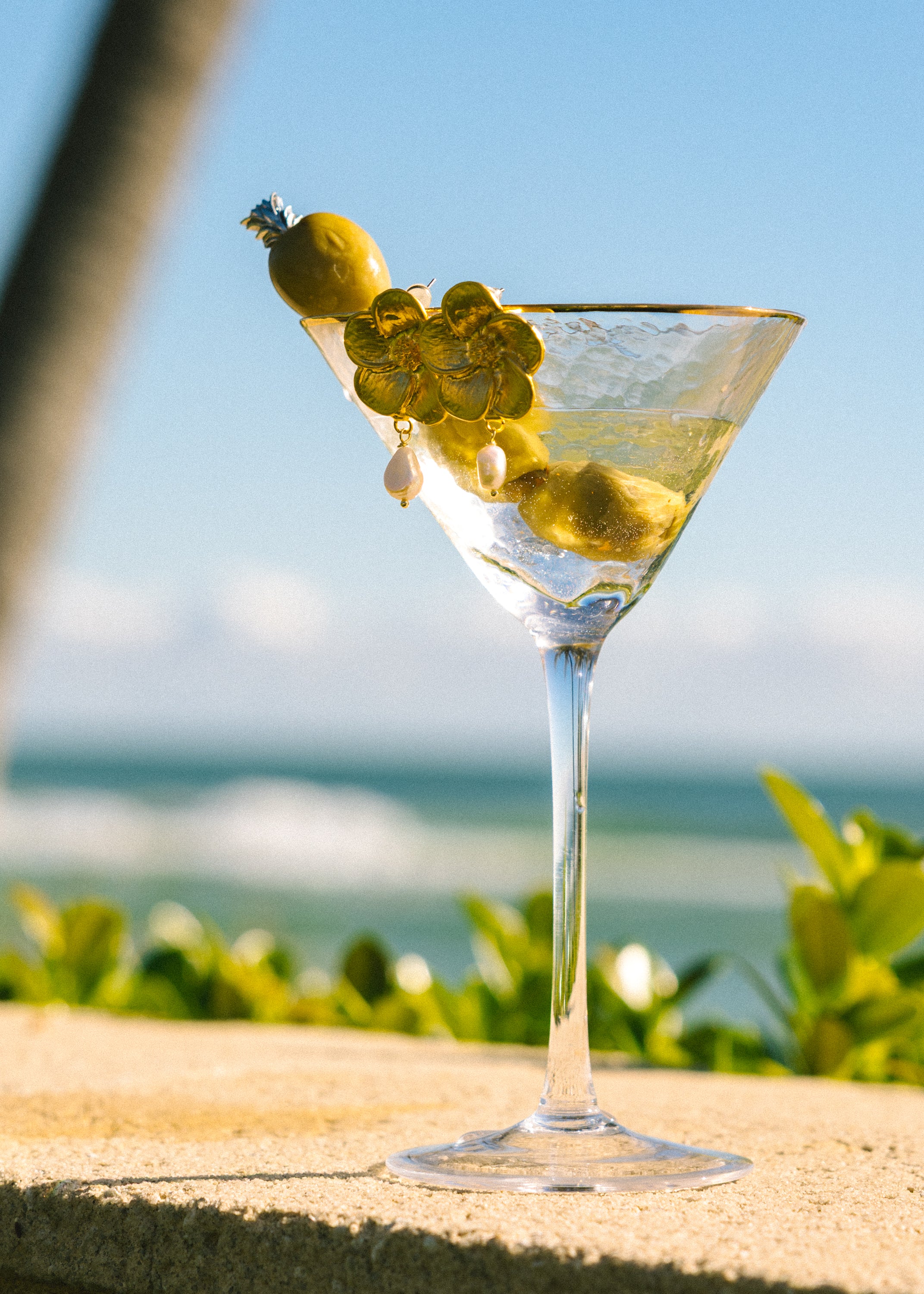 Pearl Drop Flower Earrings