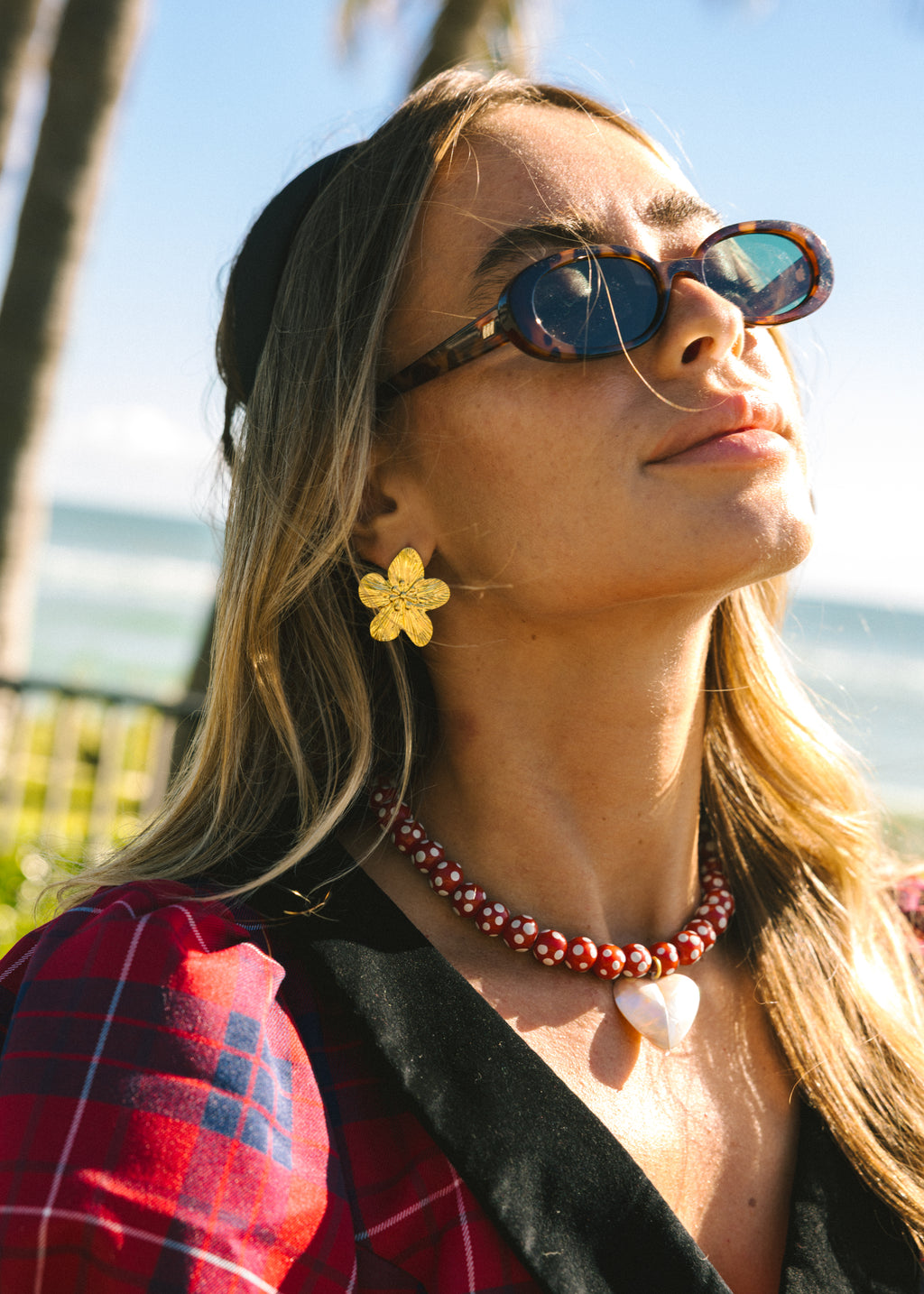 Golden Flower Earrings
