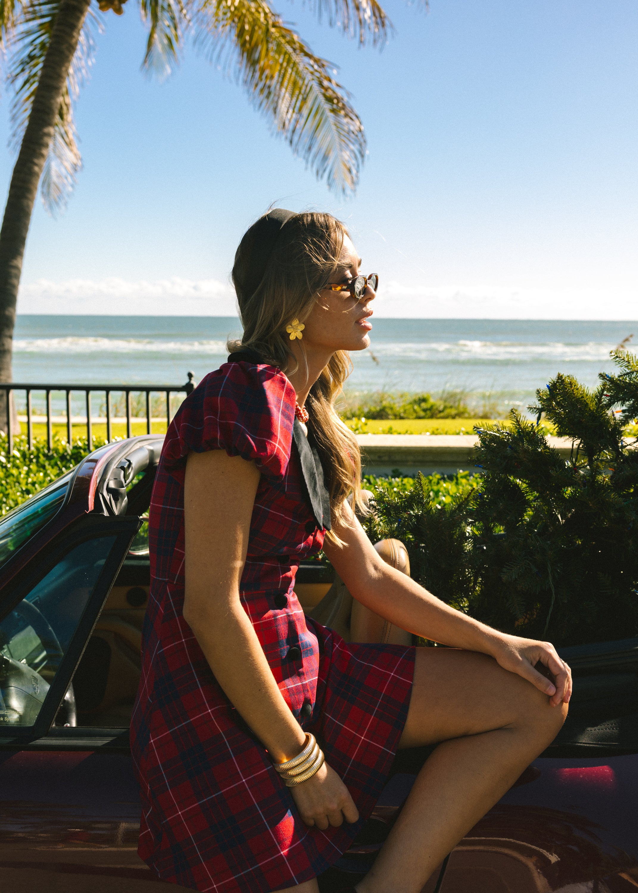 Golden Flower Earrings