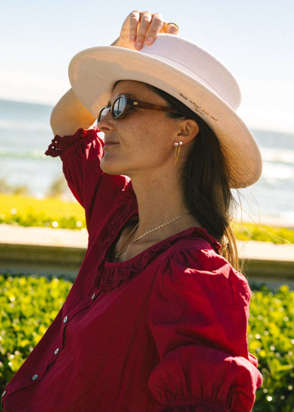 Heart Chain Dangle Earrings