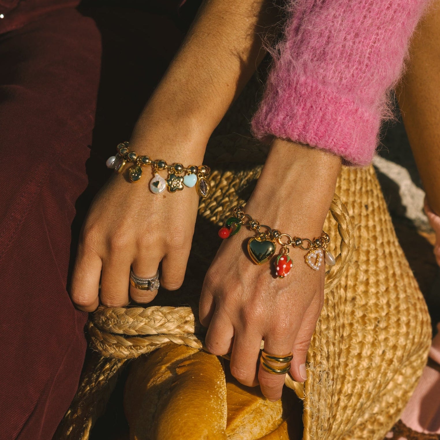 Flower Charm Bracelet