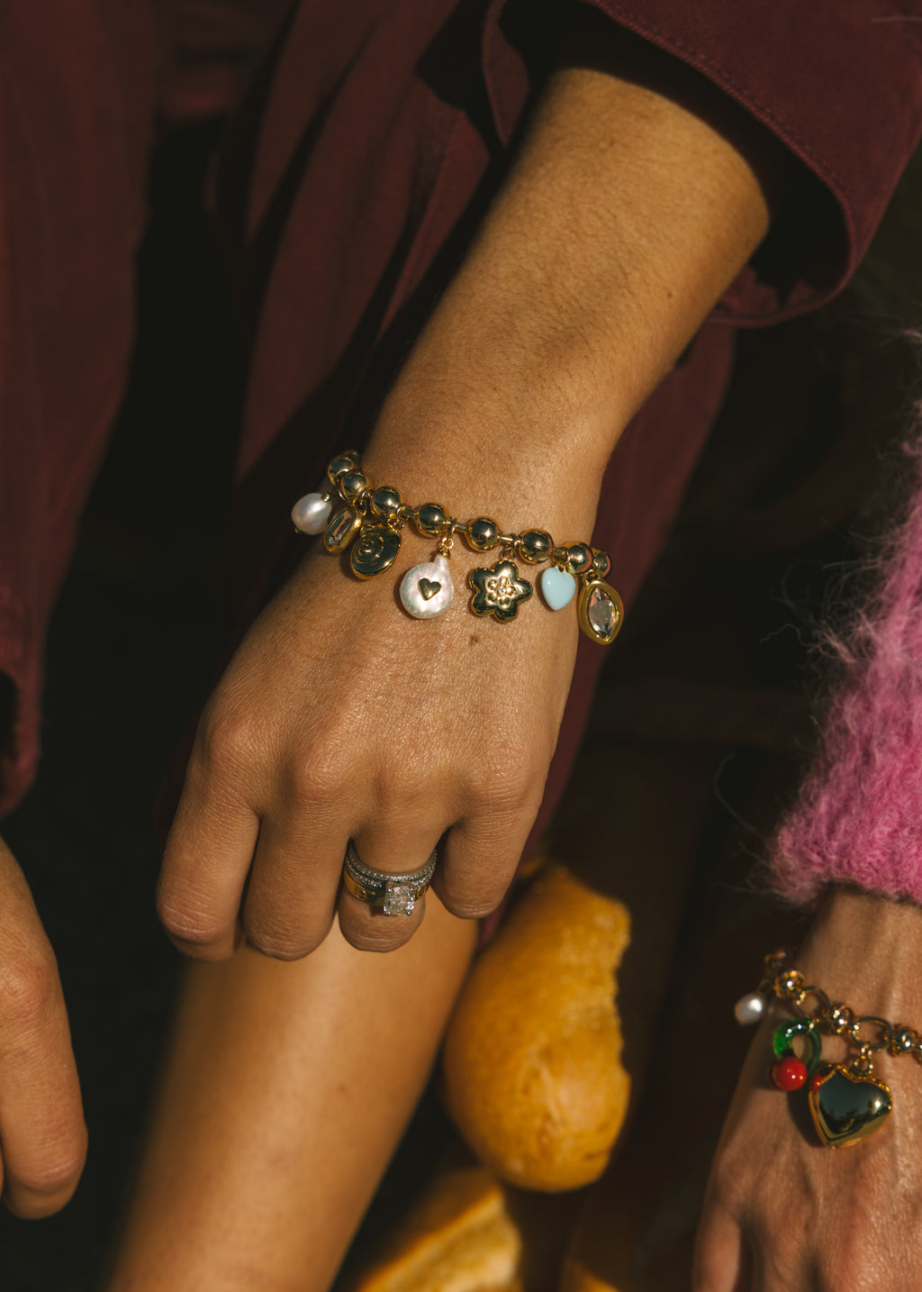 Flower Charm Bracelet