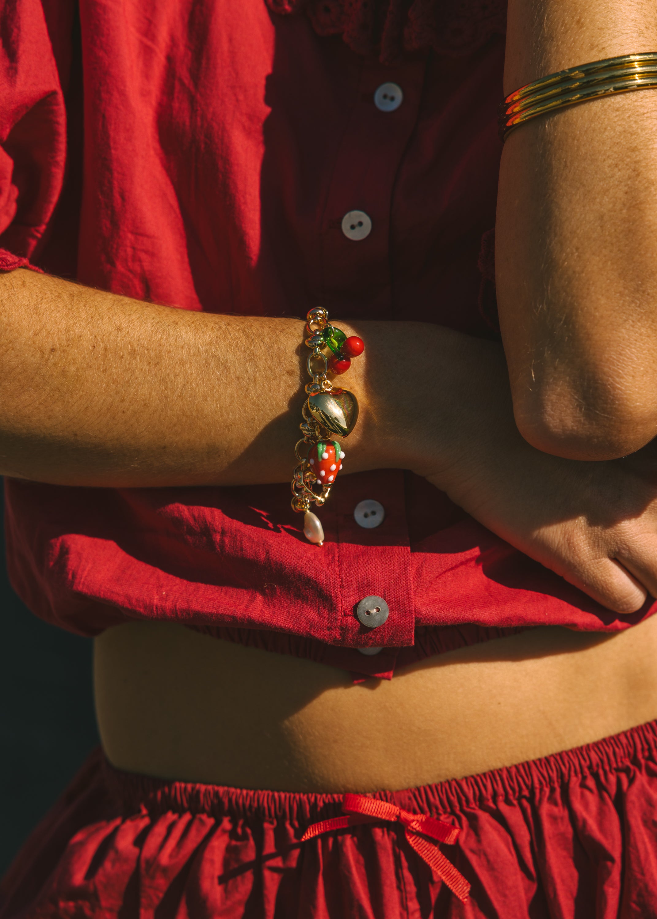 Strawberry Charm Bracelet