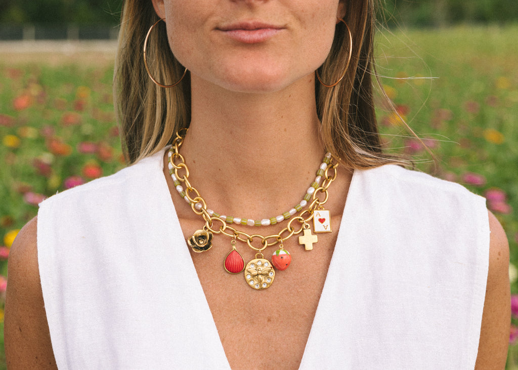 Strawberry Charm Necklace