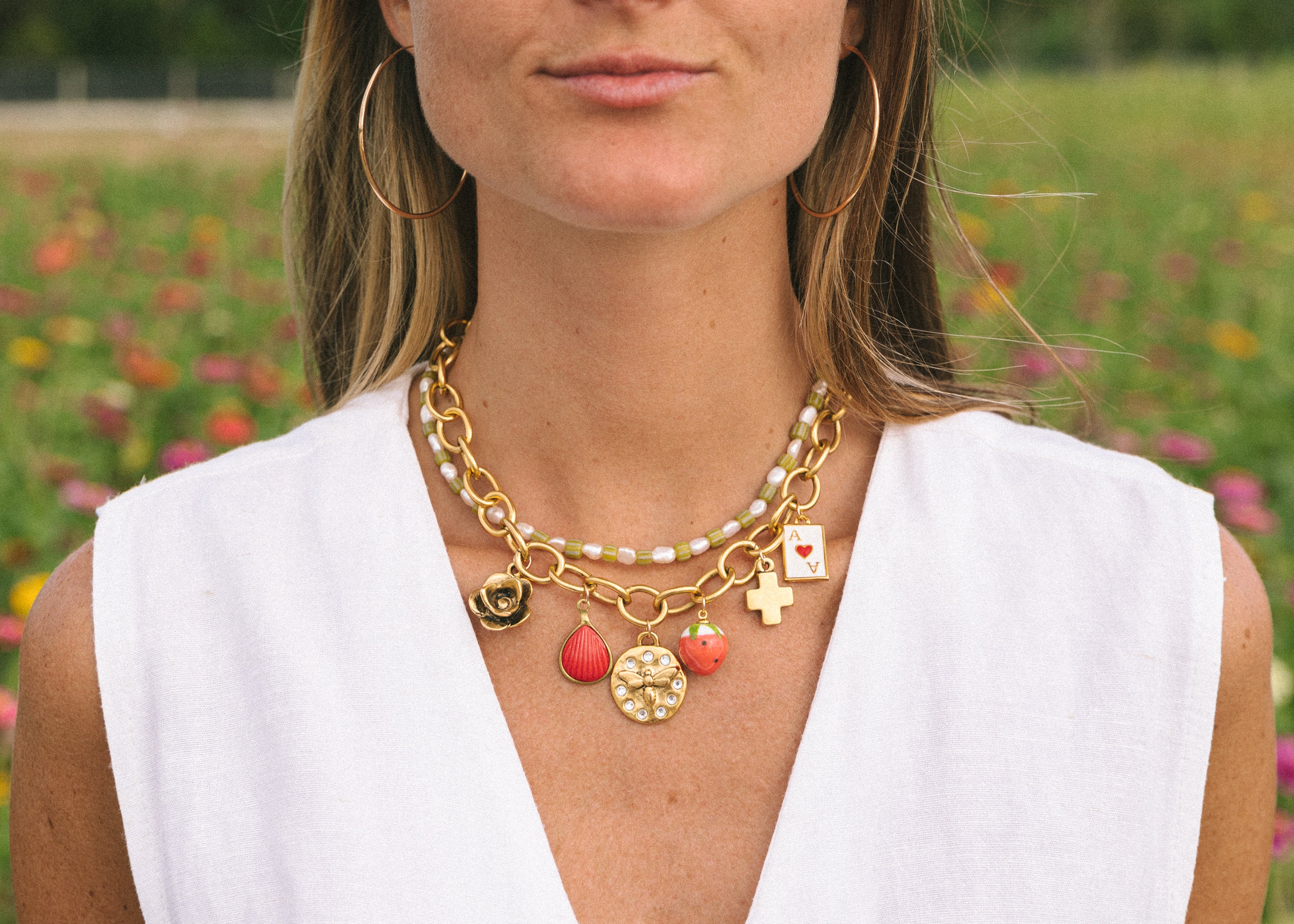 Strawberry Charm Necklace