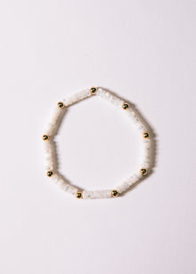  White Heishi Bracelet