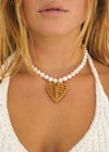 Raffia Heart Necklace