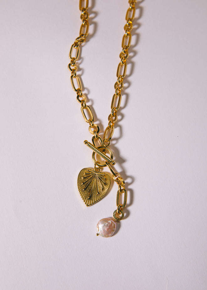 Logan Tay Gold Shell Choker